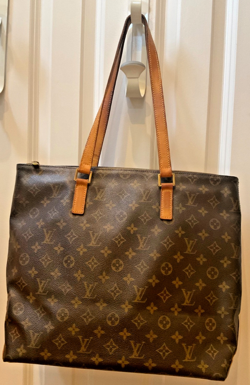Authentic Louis Vuitton Monogram Cabas Mezzo Tote w/ COA & Dust Bag